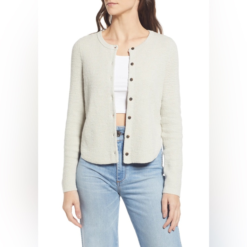 Madewell Women’s Cream Gray Halstead Cardigan Sweater XXS